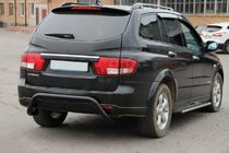 SsangYong Kyron 2005–2014 Aizmugures arka AK007 Black (nerūsējošais tērauds) foto 1