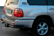 Toyota Land Cruiser 100 1998–2007 Aizmugurējie stūru aizsargi AK003-Double Black (2 gab., nerūsējošais tērauds) foto 1