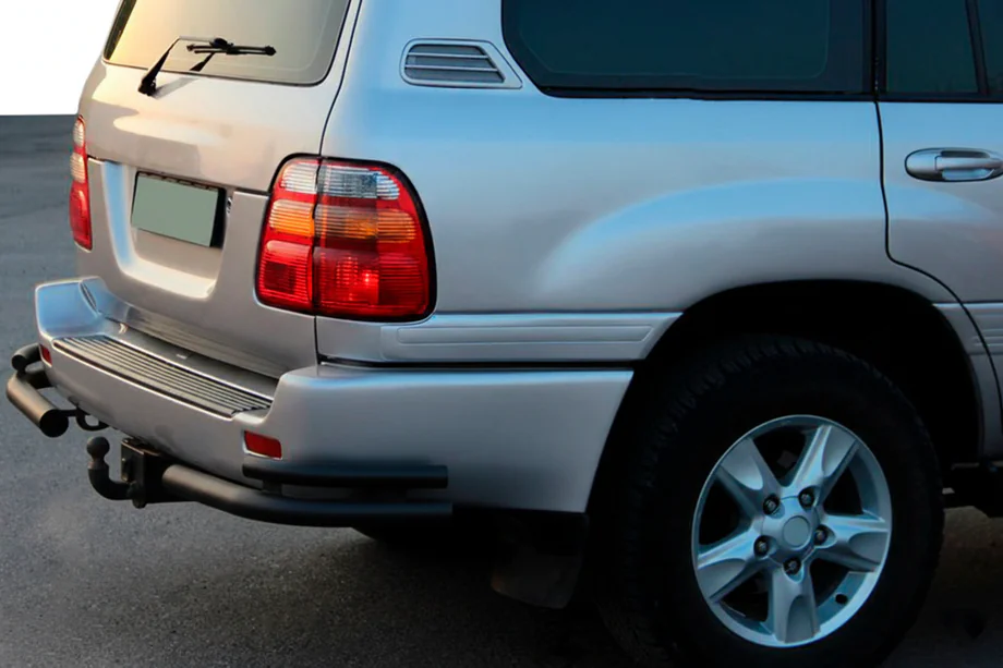 Toyota Land Cruiser 100 1998–2007 Aizmugurējie stūru aizsargi AK003-Double Black (2 gab., nerūsējošais tērauds) Image