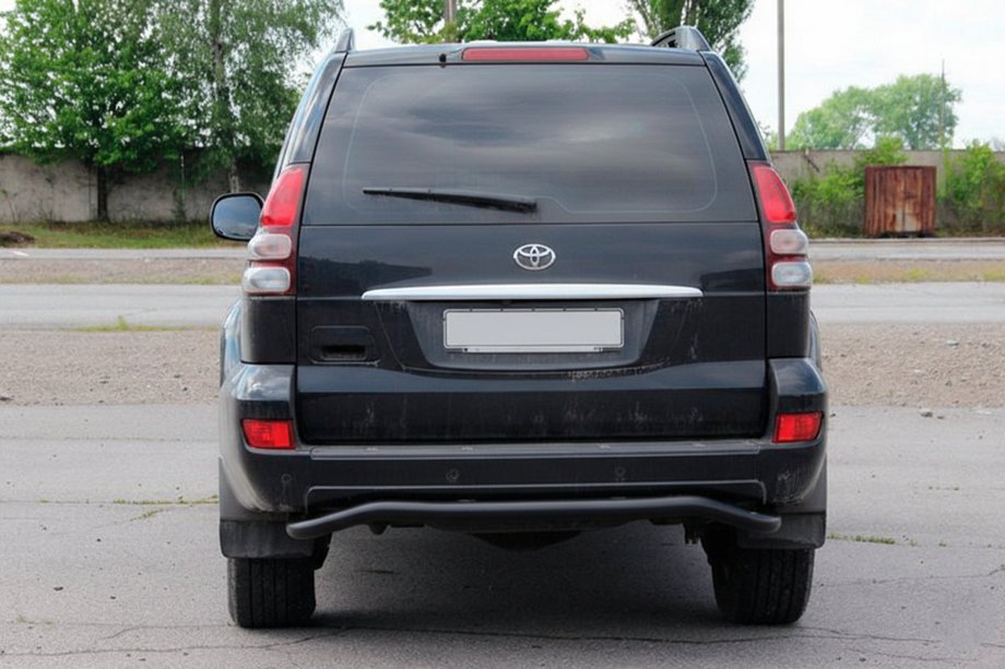 Toyota Land Cruiser Prado 120 2002–2009 Aizmugures aizsargstienis AK008 Black Foto 2