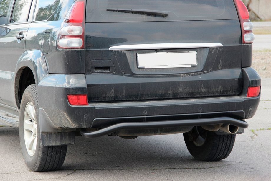 Toyota Land Cruiser Prado 120 2002–2009 Aizmugures aizsargstienis AK008 Black Foto 4