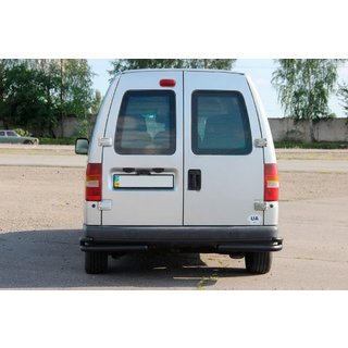 Aizmugurējie dubultie stūru stieņi AK003-подвійний Black (nerūsējošais tērauds) foto 3