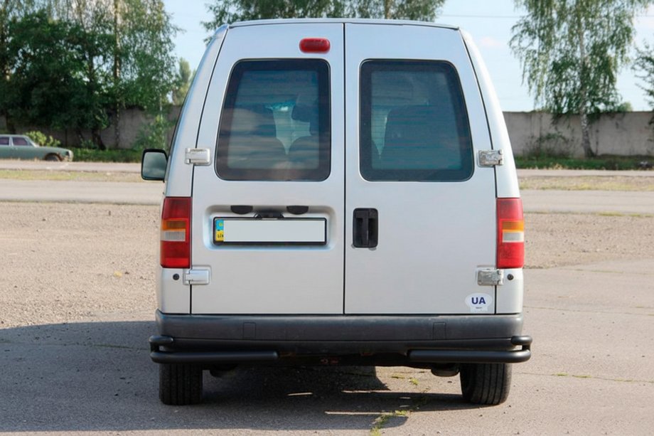 Citroen Jumpy 1996–2007 Aizmugurējie dubultie stūru stieņi AK003-подвійний Black (nerūsējošais tērauds) Foto 3