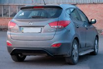 Hyundai IX-35 2010–2015 Aizmugurējais aizsargloks AK007 Black (nerūsējošais tērauds) foto 2