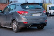 Hyundai IX-35 2010–2015 Aizmugurējais aizsargloks AK007 Black (nerūsējošais tērauds) foto 3