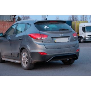 Aizmugurējais aizsargloks AK007 Black (nerūsējošais tērauds) Hyundai IX-35 2010–2015 foto 3
