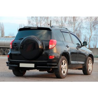 Aizmugurējie stūra elementi AK003-double Black (2 gab., nerūsējošais tērauds) Toyota Rav 4 2006–2013 foto 3
