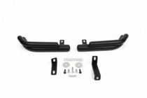 Hyundai Santa Fe 2 2006–2012 Aizmugurējie dubultie stūru aizsargstieņi AK003-Подвійний Black (nerūsējošais tērauds) foto 3