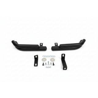 Aizmugurējie dubultie stūru aizsargstieņi AK003-Подвійний Black (nerūsējošais tērauds) Hyundai Santa Fe 2 2006–2012 foto 3