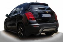 Chevrolet Trax 2012–2023 Aizmugurējā aizsargstīpa AK007 Black (nerūsējošais tērauds) foto 1