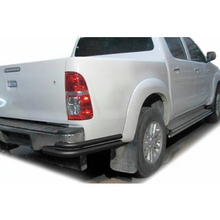 Aizmugures stūri AK003-Подвійний Black (nerūsējošais tērauds) Toyota Hilux 2006–2015