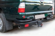 Mitsubishi L200 1996–2006 Aizmugurējie stūri AK003-Double Black (2 gab., nerūsējošais tērauds) foto 1
