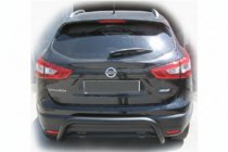 Nissan Qashqai 2014–2021 Aizmugurējais aizsargloks AK007-2 Black (nerūsējošais tērauds) foto 2