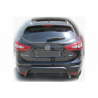 Aizmugurējais aizsargloks AK007-2 Black (nerūsējošais tērauds) Nissan Qashqai 2014–2021