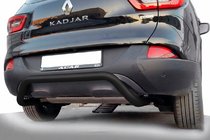 Renault Kadjar 2015–2022 Aizmugurējais aizsargstienis AK007 Black (nerūsējošais tērauds) foto 1