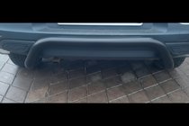 Renault Kadjar 2015–2022 Aizmugurējais aizsargstienis AK007 Black (nerūsējošais tērauds) foto 2