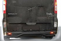 Renault Trafic 2001–2015 Aizmugurējais aizsargstienis AK006 Black (nerūsējošais tērauds) foto 1