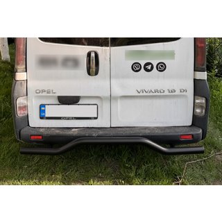 Aizmugurējais aizsargstienis AK006 Black (nerūsējošais tērauds) foto 4