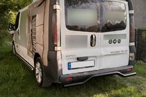 Opel Vivaro 2001–2015 Aizmugurējais aizsargstienis AK006 Black (nerūsējošais tērauds) foto 3
