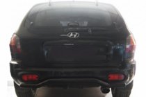 Hyundai Santa Fe 1 2000–2006 Aizmugurējais aizsargloks AK004 Black (nerūsējošais tērauds) foto 1