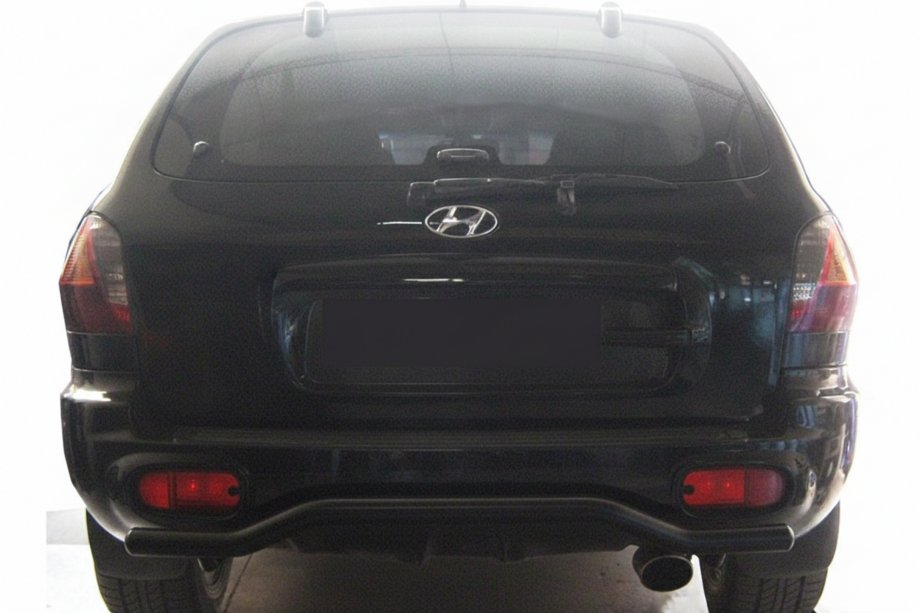 Hyundai Santa Fe 1 2000–2006 Aizmugurējais aizsargloks AK004 Black (nerūsējošais tērauds) Image