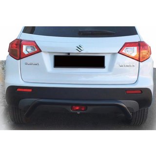Aizmugurējais aizsargstienis AK007 Black (nerūsējošais tērauds) Suzuki Vitara 2015–