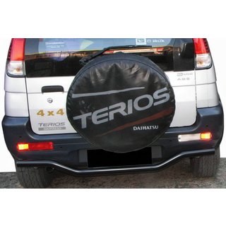 Aizmugurējā aizsargstīpa AK007 Black (nerūsējošais tērauds) Daihatsu Terios 2003–2005