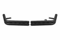 Toyota Land Cruiser Prado 120 2002–2009 Aizmugurējie dubultie stūra loki AK003-2 Black (2 gab., nerūsējošais tērauds) foto 5