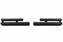 Toyota Land Cruiser Prado 120 2002–2009 Aizmugurējie dubultie stūra loki AK003-2 Black (2 gab., nerūsējošais tērauds) foto 6
