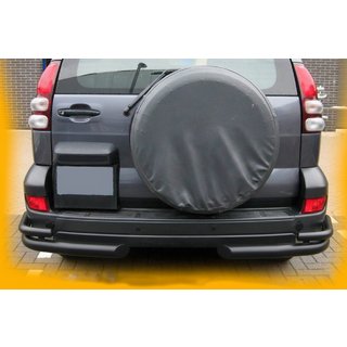 Aizmugurējie dubultie stūra loki AK003-2 Black (2 gab., nerūsējošais tērauds) Toyota Land Cruiser Prado 120 2002–2009 foto 4
