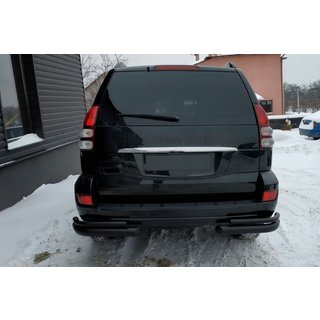 Aizmugurējie dubultie stūra loki AK003-2 Black (2 gab., nerūsējošais tērauds) Toyota Land Cruiser Prado 120 2002–2009 foto 2
