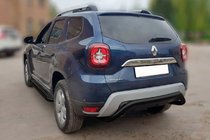 Dacia Duster 2018–2024 Aizmugurējais aizsargloks AK007 Black (nerūsējošais tērauds) foto 1