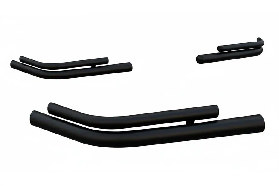 Nissan X-trail T31 2007–2014 Aizmugurējie dubultie stūra stieņi AK003-double Black (2 gab., nerūsējošais tērauds) Image