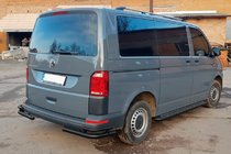 Volkswagen T6 2015–2024 Aizmugurējie stūru aizsargi AK003-Double Black (2 gab., nerūsējošais tērauds) foto 4