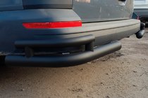 Volkswagen T6 2015–2024 Aizmugurējie stūru aizsargi AK003-Double Black (2 gab., nerūsējošais tērauds) foto 2