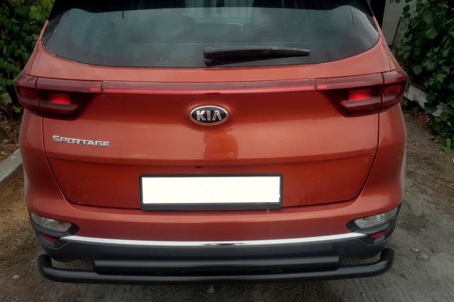 Kia Sportage 2015–2021 Aizmugures aizsargstienis AK002-2 Black (nerūsējošais tērauds) Image