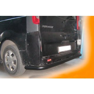 Aizmugures aizsargstienis AK005 Black (nerūsējošais tērauds) Opel Vivaro 2001–2015 foto 2