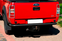 Ford Ranger 2007–2011 Aizmugures aizsargstienis AK005 Black (nerūsējošais tērauds) foto 1