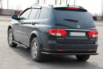 SsangYong Kyron 2005–2014 Aizmugurējais rollbārs AK005 Black (nerūsējošais tērauds) foto 1