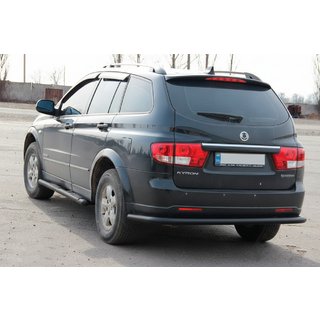 Aizmugurējais rollbārs AK005 Black (nerūsējošais tērauds) SsangYong Kyron 2005–2014 foto 1