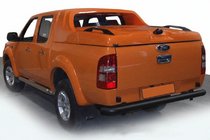 Ford Ranger 2011–2022 Aizmugures aizsargstienis AK005 Black (2011-2018, nerūsējošais tērauds) foto 4