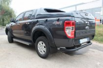 Ford Ranger 2011–2022 Aizmugures aizsargstienis AK005 Black (2011-2018, nerūsējošais tērauds) foto 3