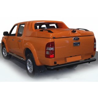 Aizmugures aizsargstienis AK005 Black (2011-2018, nerūsējošais tērauds) Ford Ranger 2011–2022 foto 4