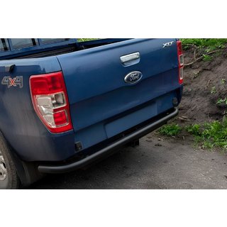 Aizmugures aizsargstienis AK005 Black (2011-2018, nerūsējošais tērauds) Ford Ranger 2011–2022 foto 1