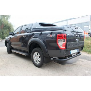 Aizmugures aizsargstienis AK005 Black (2011-2018, nerūsējošais tērauds) Ford Ranger 2011–2022 foto 3