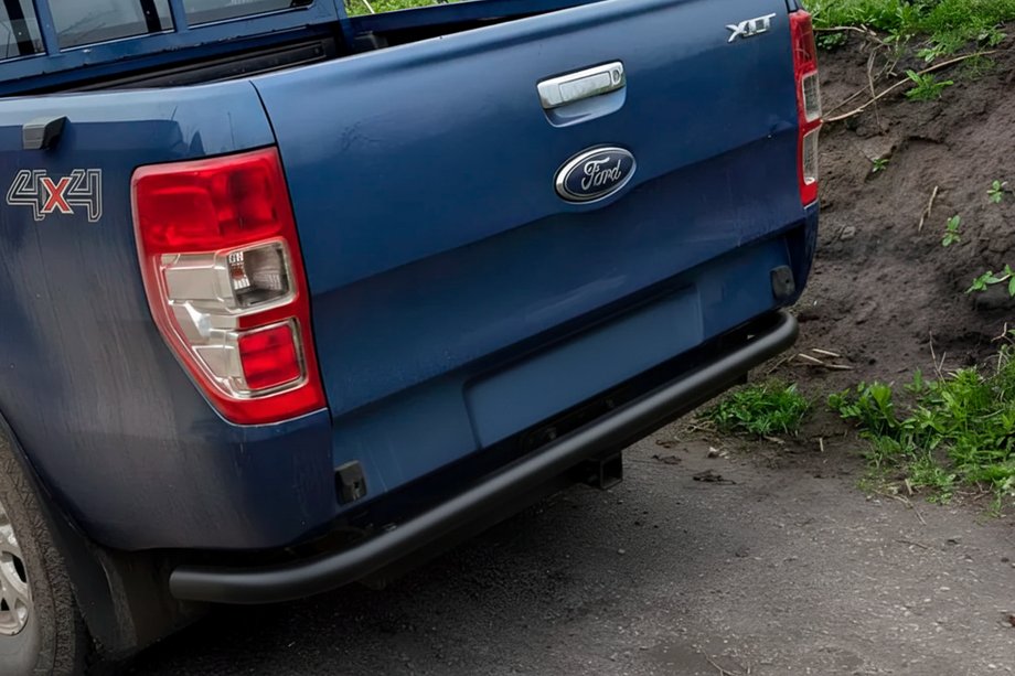 Ford Ranger 2011–2022 Aizmugures aizsargstienis AK005 Black (2011-2018, nerūsējošais tērauds) Image