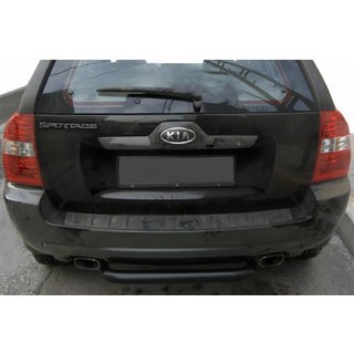 Aizmugurējais aizsargstienis AK005 Black (nerūsējošais tērauds) Kia Sportage 2004–2010