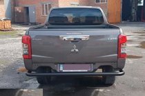 Fiat Fullback 2016– Aizmugures aizsargstienis AK005 Black (nerūsējošais tērauds) foto 3
