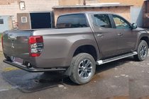 Fiat Fullback 2016– Aizmugures aizsargstienis AK005 Black (nerūsējošais tērauds) foto 4
