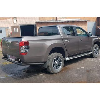 Aizmugures aizsargstienis AK005 Black (nerūsējošais tērauds) foto 4